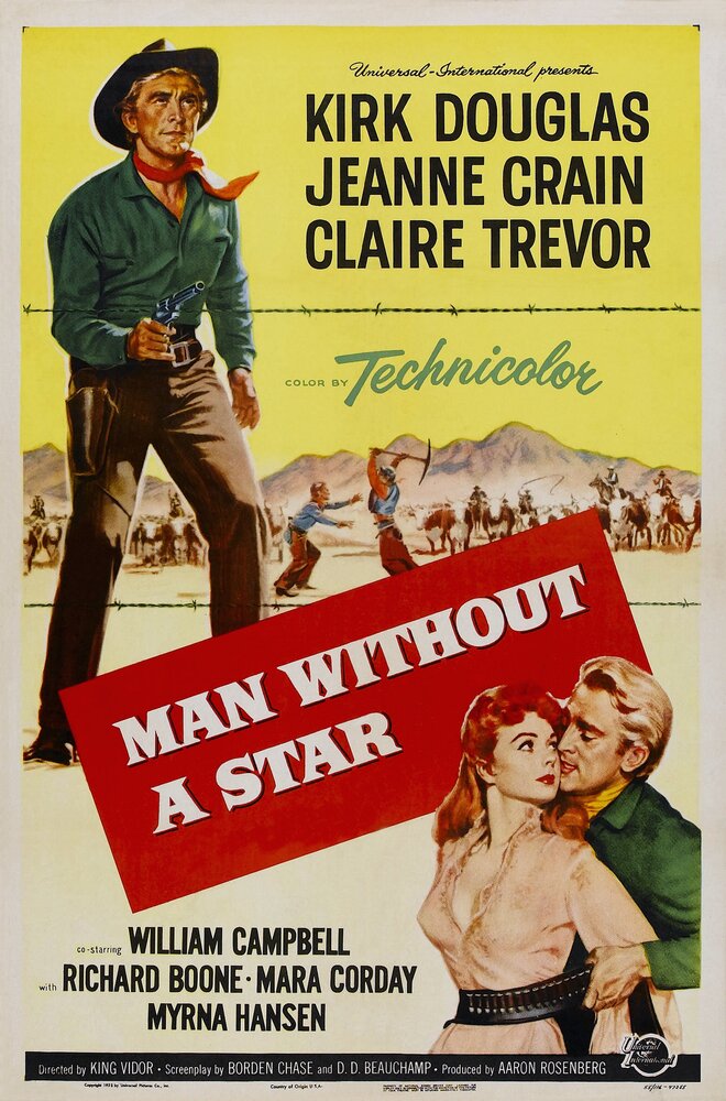 Человек без звезды (1955) постер