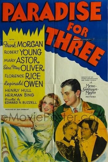 Рай для троих (1938) постер