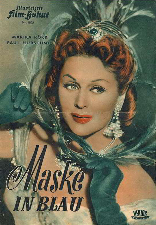 Маска в голубом (1953) постер