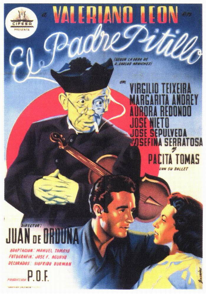 El padre Pitillo (1955) постер