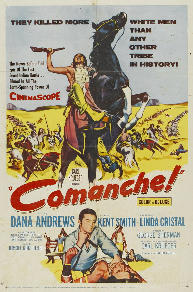 Команчи (1956) постер