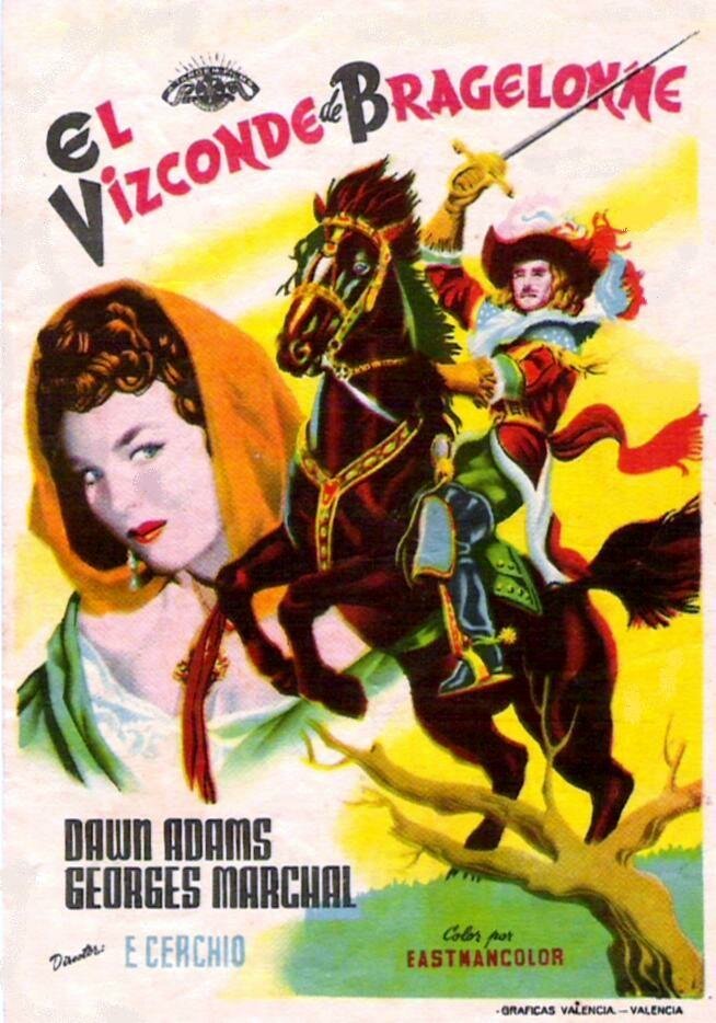 Виконт Де Бражелон (1954) постер