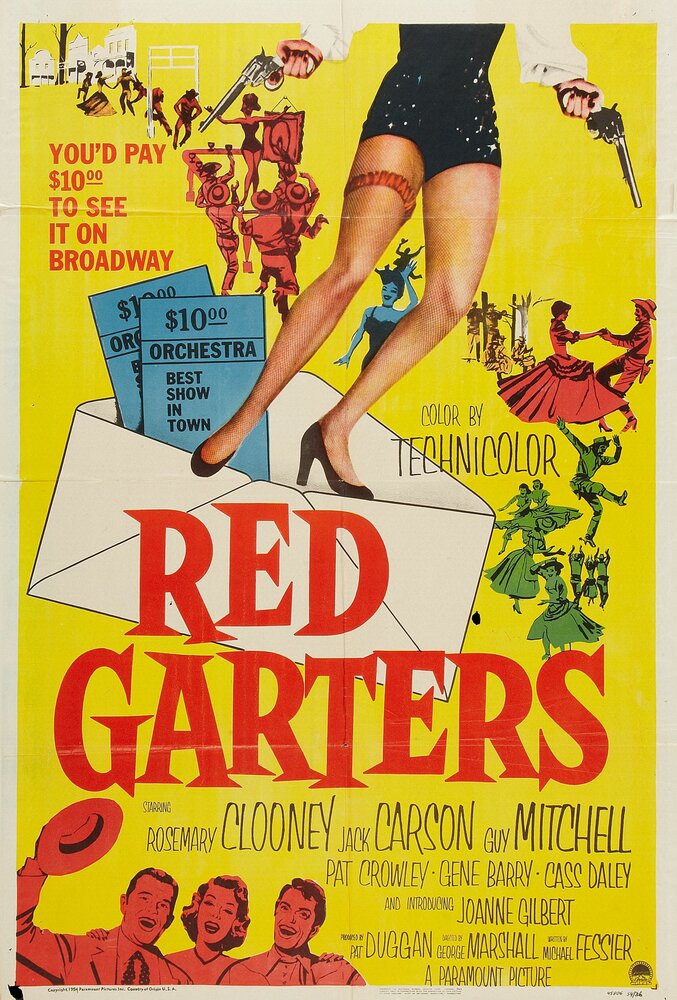 Красные подвязки (1954) постер