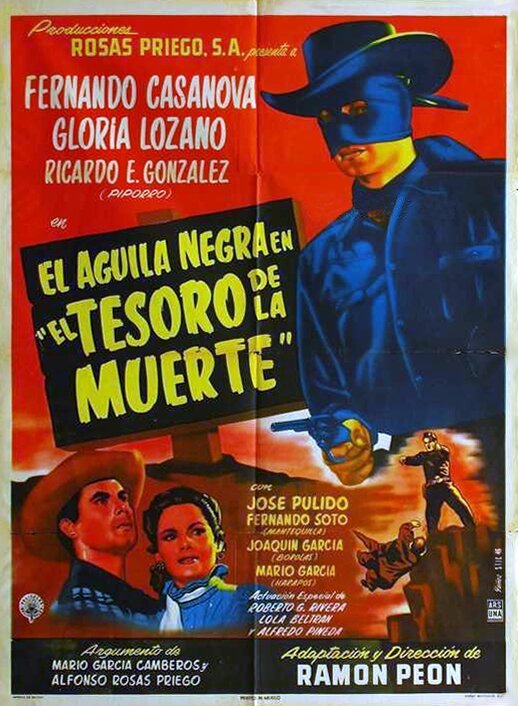 El águila negra en el tesoro de la muerte (1954) постер