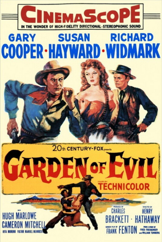Сад зла (1954) постер