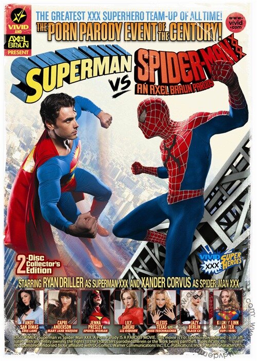 Супермен против Человека-паука: Пародия для взрослых (2012) постер