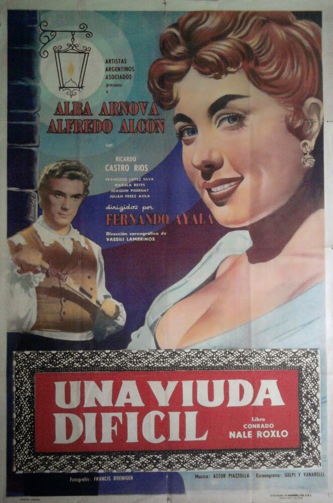 Una viuda difícil (1957) постер